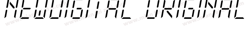 NewDigital Original字体转换